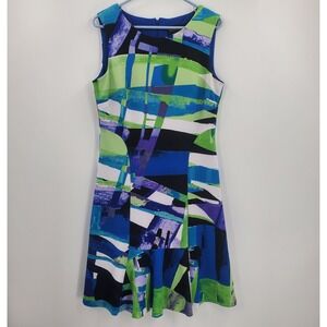 Women's Frank Lyman Abstract A-Line Dress Size 10 A3